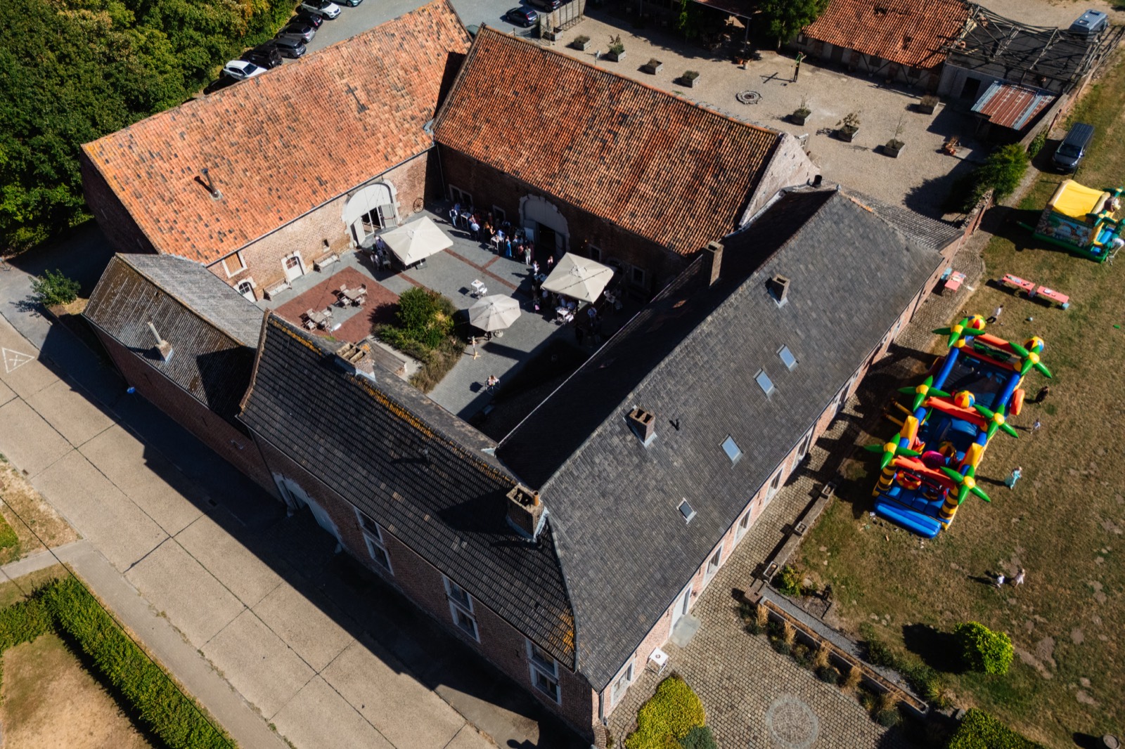 Goed van Gothem vanuit de lucht